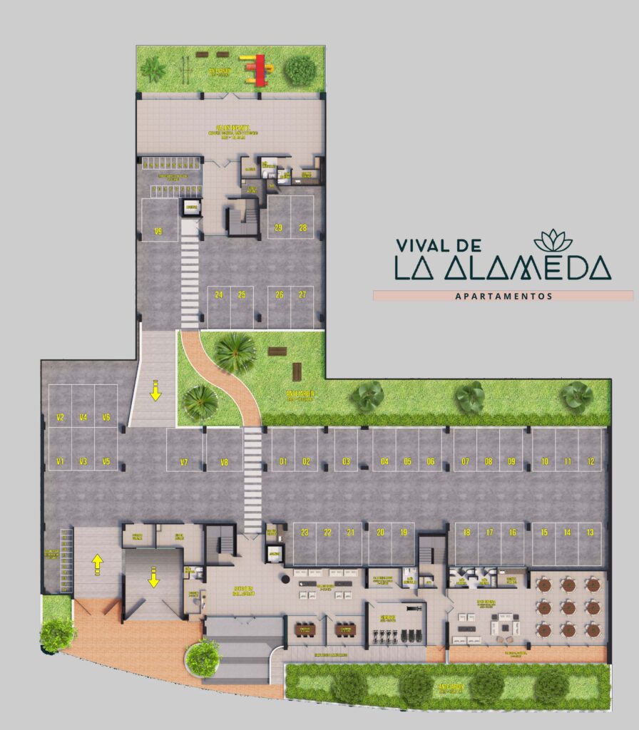Apartamentos Planta principal. Vival de la Alameda. Pasadena Bogota